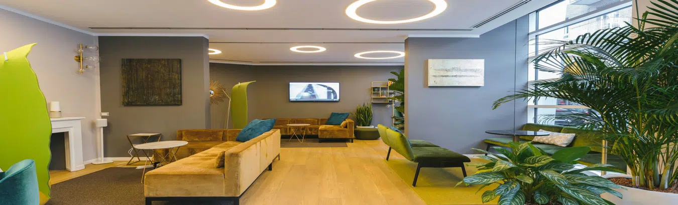 Lounge για διαφορετικές συναντήσεις — σχεδιαστική αναφορά LP Development